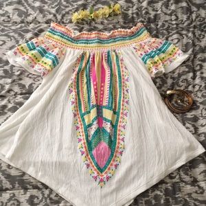 Off the shoulder boho free spirit summer top
